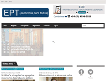 Tablet Screenshot of economiaparatodos.net